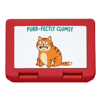 Purr-fekt Ungeschickte Katze - Brotdose - Rot - Vorne