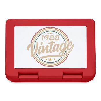 1988 Vintage 1988 Geburtstagsgeschenk - Retro Stil 1988 - Brotdose - Rot - Vorne