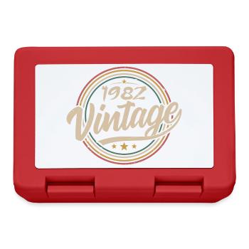 1982 Vintage 1982 Birthday Gift - Retro Style 1982 - Boîte à goûter - rouge - Devant