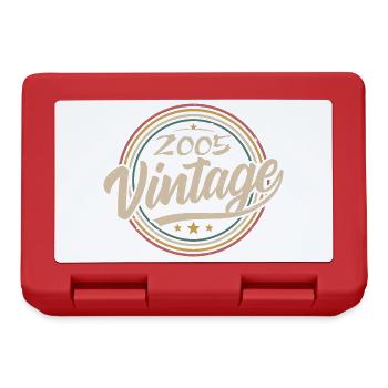 2005 Vintage 2005 Geburtstagsgeschenk – Retro-Stil 2005 - Brotdose - Rot - Vorne