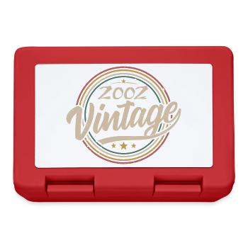 2002 Vintage 2002 Geburtstagsgeschenk - Retro Stil 2002 - Brotdose - Rot - Vorne