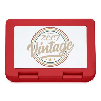 2007 Vintage 2007 Birthday Gift - Retro Style 2007 - Boîte à goûter - rouge - Devant