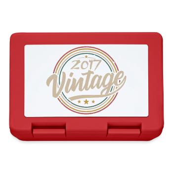 2017 Vintage 2017 Birthday Gift - Retro Style 2017 - Lunchbox - red - Front
