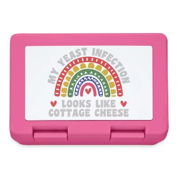 My yeast infection funny nasty adult humor - Lunchbox - pink - Front