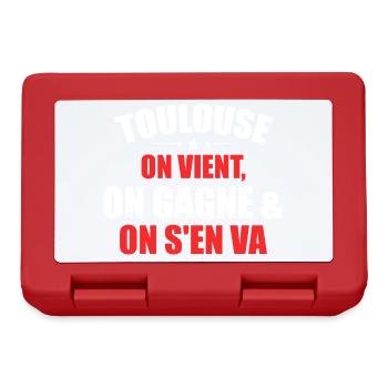 Rugby Toulouse Humour Cadeau Supporter - Boîte à goûter - rouge - Devant