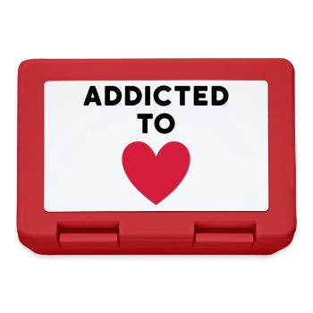 Addicted to love (Herz) - Brotdose - Rot - Vorne
