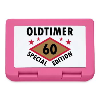 Oldtimer, 60, special edition (Raute, Sterne) - Brotdose - Pink - Vorne