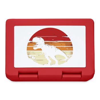 Dinosaur T-Rex Retro Vintage Dinosaur Lovers Gift - Lunchbox - red - Front