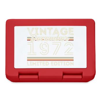 Jahrgang Dezember 1972 - 53. Jubiläum Dezember - Brotdose - Rot - Vorne