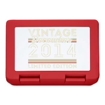 Vintage December 2014 - 11th Anniversary December - Lunchbox - red - Front