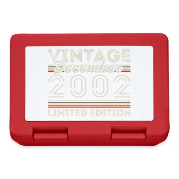 Vintage December 2002 - 23rd Anniversary December - Lunchbox - red - Front