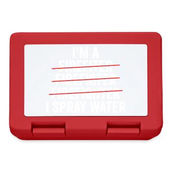 i'm a firefighter - Lunchbox - red - Front