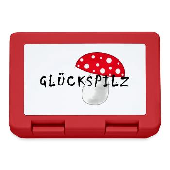Glückspilz, Pilz, Fliegenpilz - Brotdose - Rot - Vorne