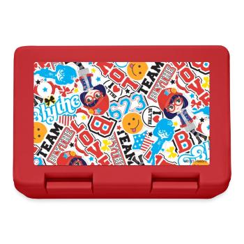 Blythe Sticker-Design With Dolls - Lunchbox - red - Front