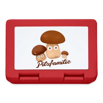 pilzfamilie,pilze,steinpilze,pilze - Brotdose - Rot - Vorne