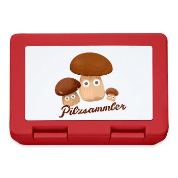 pilzsammler,steinpilze,pilze,sammler - Brotdose - Rot - Vorne
