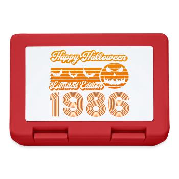 Halloween Pumpkin Birthday 1986 Vintage - Lunchbox - red - Front