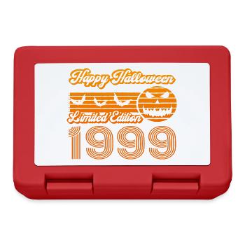 Halloween Citrouille Anniversaire Année de Construction 1999 Millésime - Boîte à goûter - rouge - Devant