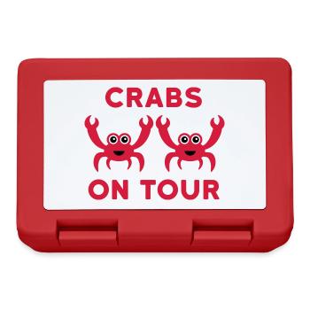 Crabs on tour (zwei Krabben) - Brotdose - Rot - Vorne
