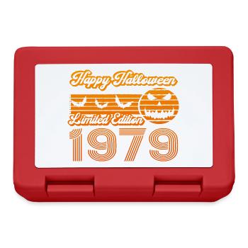 Halloween Kürbis Geburtstag Baujahr 1979 Vintage - Brotdose - Rot - Vorne