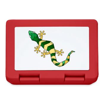 Geometric lizard - Lunchbox - red - Front
