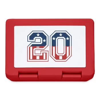 Number 20 USA - Lunchbox - red - Front