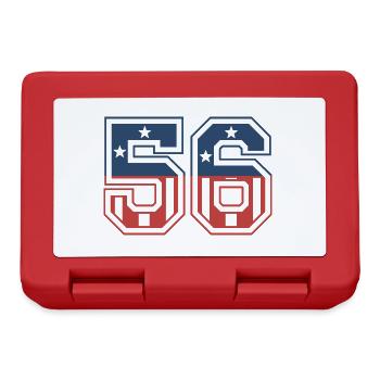 Numéro 56 États-Unis - Boîte à goûter - rouge - Devant
