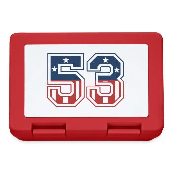 Number 53 USA - Lunchbox - red - Front