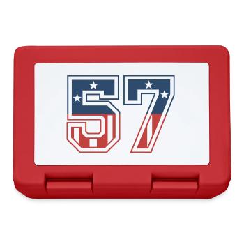 Numéro 57 États-Unis - Boîte à goûter - rouge - Devant