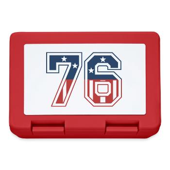 Numéro 76 États-Unis - Boîte à goûter - rouge - Devant