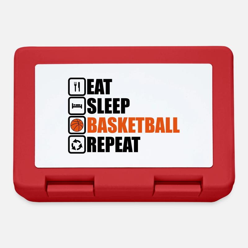 basketball,basketteur, basket, basketteuse - Boîte à goûter - rouge