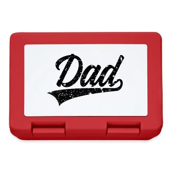 DAD SWOOSH WERDENDER PAPA - Brotdose - Rot - Vorne