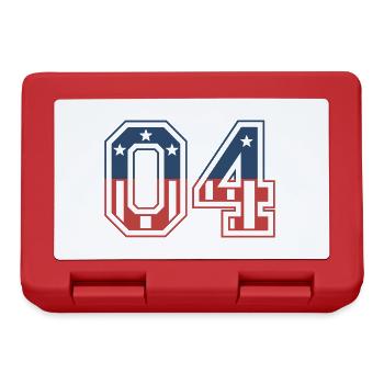 Numéro 04 États-Unis - Boîte à goûter - rouge - Devant