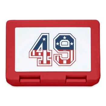 Number 49 USA - Lunchbox - red - Front