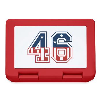 Nummer 46 USA - Brotdose - Rot - Vorne