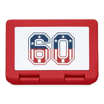 Numéro 60 États-Unis - Boîte à goûter - rouge - Devant
