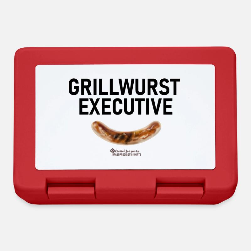 Grillspruch Grillwurst Executive - Brotdose - Rot