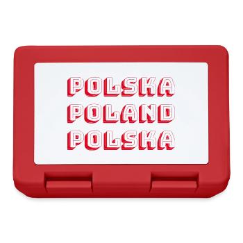 POLSKA POLOGNE - Boîte à goûter - rouge - Devant