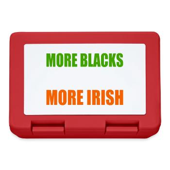 more blacks more dogs more irish - Lunchbox - red - Front
