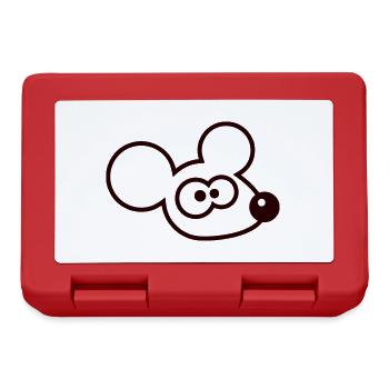 Mouse Mouse Cute Little Rat Rodent Friendly - Lunchbox - red - Front