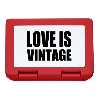 Love is vintage - Boîte à goûter - rouge - Devant
