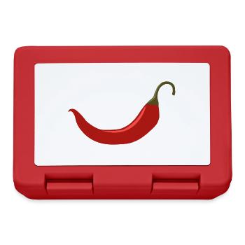 Chili - cuisiner - rire - épicé - Boîte à goûter - rouge - Devant