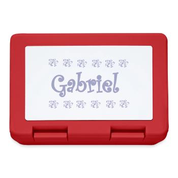 Gabriel Florale Pastellname Deco - Brotdose - Rot - Vorne
