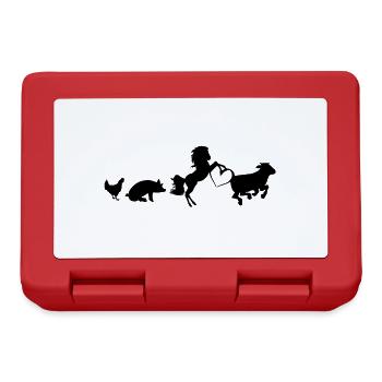 farm - Lunchbox - red - Front