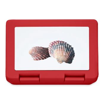 Shells, shells, beach, sea, holidays - Lunchbox - red - Front