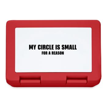 THE FASHION TEE - MY CIRCLE IS SMALL FOR A REASON - Lunchbox - red - Front
