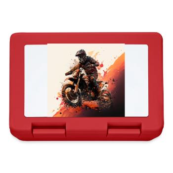 Motocross hero: show your love for off-road. - Lunchbox - red - Front