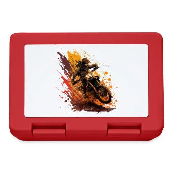 Motocross power: show your courage on the bike! - Lunchbox - red - Front