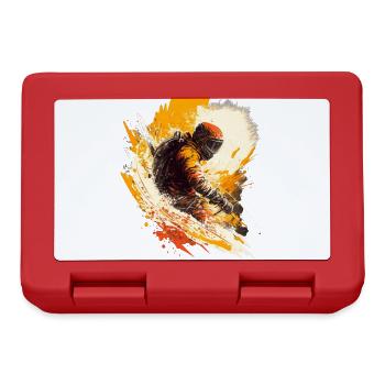 Mountain adventurers: skiers, action and adrenaline! - Lunchbox - red - Front