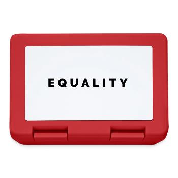 THE FASHION TEE - EQUALITY BLACK - Lunchbox - red - Front